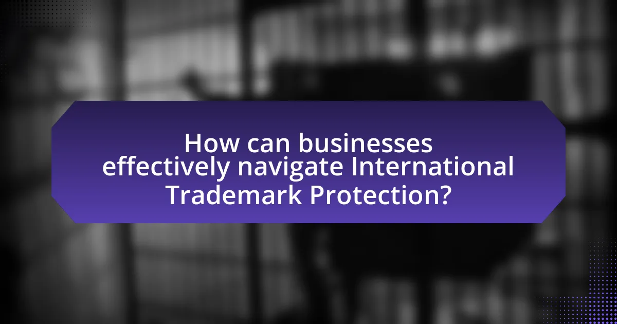How can businesses effectively navigate International Trademark Protection?