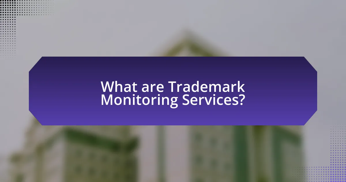 What are Trademark Monitoring Services?