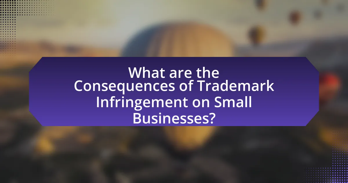 What are the Consequences of Trademark Infringement on Small Businesses?