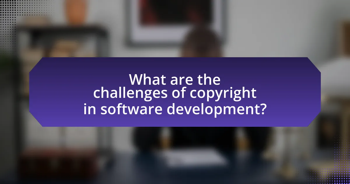 What are the challenges of copyright in software development?
