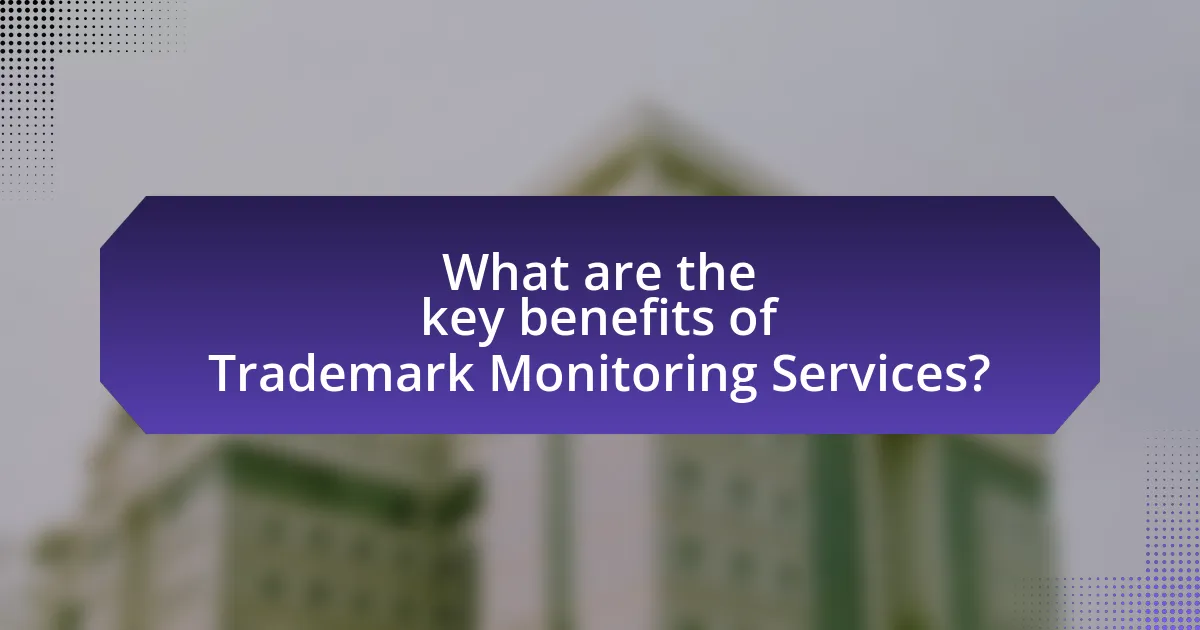 What are the key benefits of Trademark Monitoring Services?