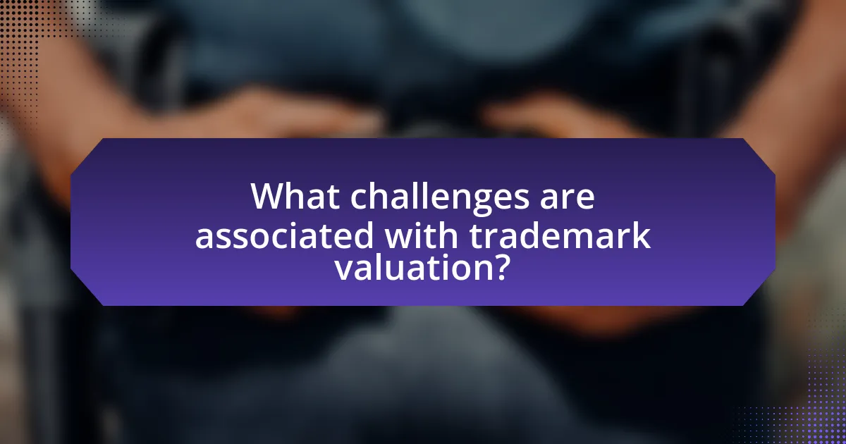 What challenges are associated with trademark valuation?