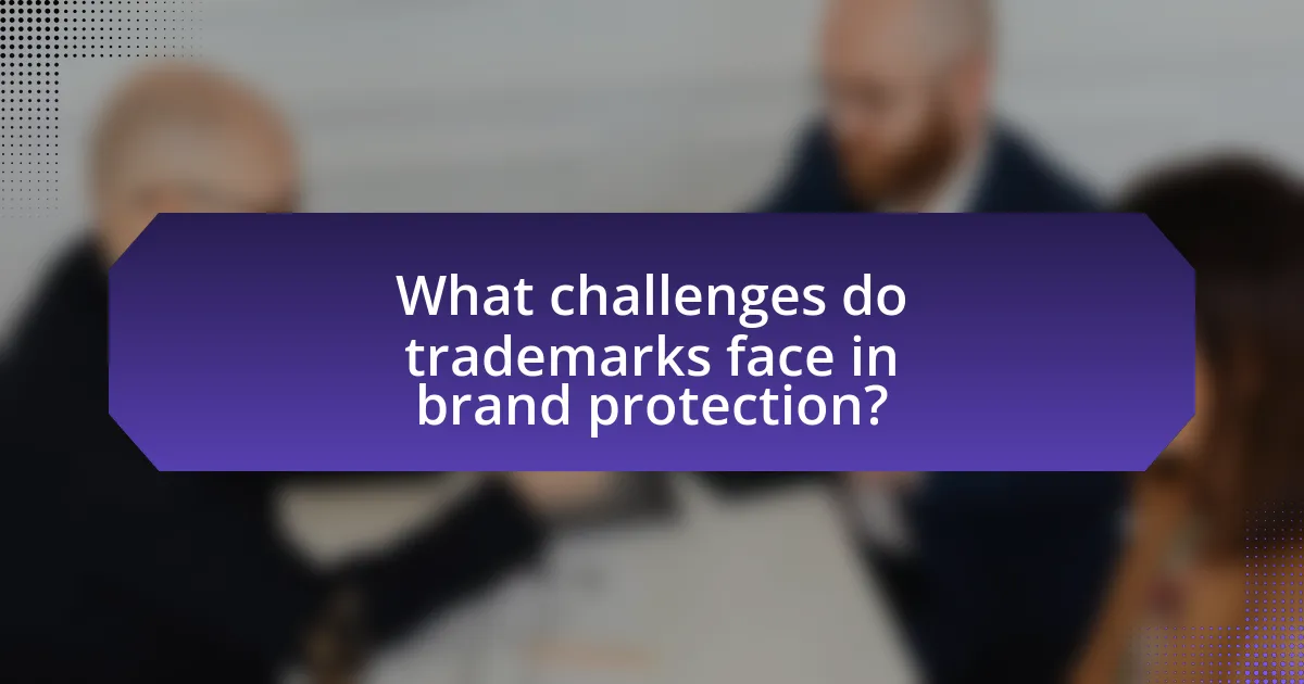 What challenges do trademarks face in brand protection?