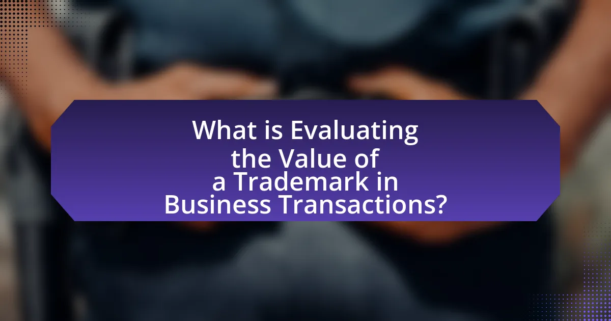 What is Evaluating the Value of a Trademark in Business Transactions?